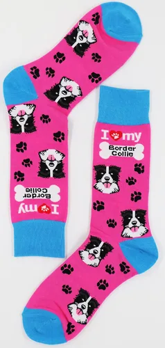 Miniatura 7 de Sock Society I Love Dogs - Calcetines divertidos unisex para hombres y mujeres diseño casual paquete de 3