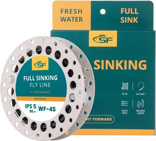 Miniatura 8 de SF Línea de pesca con mosca de hundimiento completo Peso adelante línea de mosca cónica para agua dulce WF4 5 6 7 8 9S 90FT IPS3/IPS5