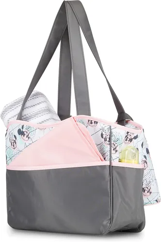 Miniatura 10 de Disney Cudlie Bolsa de pañales para mamás Bolsa de pañales de viaje grande y espaciosa para bebé niño y niña Bolsa de bebé multifuncional de 17