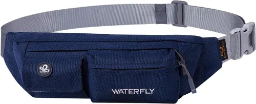 Miniatura 12 de Waterfly - Cangurera de poliéster, suave, angosta, resistente al agua, para hombre y mujer, para guardar iPhone 8 y Samsung S6 Púrpura