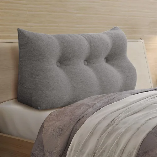 Miniatura 24 de Almohada de cuña pequeña para cabecero; almohada para leer, para sentarse en la cama, almohada triangular de respaldo para adultos, almohada