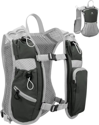 Miniatura 24 de Chaleco de correr para mujeres y hombres, mochila de hidratación para correr, chaleco para corredores, chaleco de hidratación, con soporte frontal