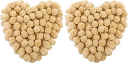 Miniatura 18 de Morfen 150 pompones para manualidades, color marrón claro, bolas de pompón mullido de 1 pulgada para manualidades, proyectos de manualidades