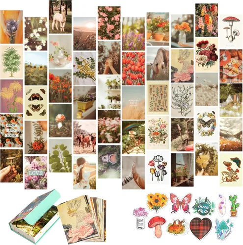 Miniatura 12 de Artivo Kit de collage de pared bohemio para niñas adolescentes, bonita decoración de habitación, imágenes estéticas de decoración de pared