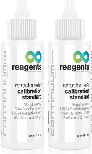 Miniatura 3 de Reactivos Continuum Refractometer Calibration Standard – Referencia de agua de mar para calibración de equipos de medición de densidad, 2.0 fl oz