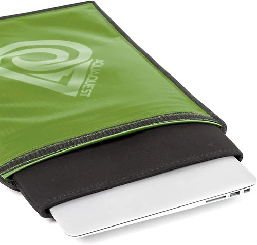 Miniatura 5 de AquaQuest Storm Funda para portátil 100% impermeable, funda ligera de nailon Ripstop, costuras soldadas y forro de neopreno extraíble de 0.197 in