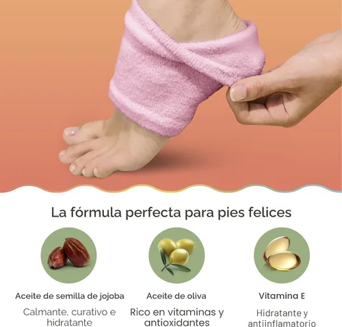 Miniatura 4 de ZenToes Calcetines de talón hidratante, 2 pares de calcetines de spa con forro de gel para curar y tratar talones secos y agrietados mientras Rosa