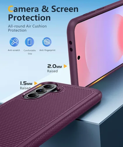 Miniatura 204 de FNTCASE Funda para iPhone 17 Pro: Fundas delgadas translúcidas de color azul claro compatibles con MagSafe, protección completa de la cámara