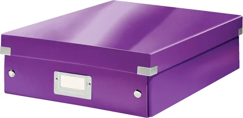 Miniatura 12 de Leitz Caja de almacenamiento A5, rango de clic y tienda 60430001 - Caja de almacenamiento pequeña, blanca A5 Azul (Ice Blue)