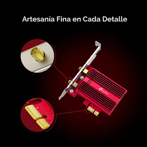 Miniatura 5 de TP-Link Tarjeta WiFi 6 AX3000 PCIe WiFi (Archer TX3000E), hasta 2400 Mbps, Bluetooth 5.3, 802.11AX Adaptador inalámbrico de doble banda con MU-MIMO