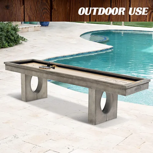 Miniatura 3 de Barrington Shuffleboard Múltiples estilos, colección clásica de juegos de arcade, diseños duraderos y elegantes con juegos de disco, perfecto