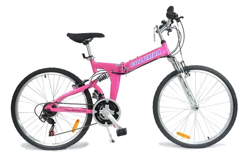 Miniatura 2 de Columba Bicicleta plegable de aleación de 26 pulgadas con 18 velocidades y doble suspensión
