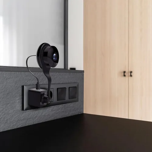Miniatura 3 de Marsrut Cargador USB Nest Camera Plug Mount: 360 rótula ajustable de pared de toma de corriente alterna soporte para cámara interior, sin cables ni