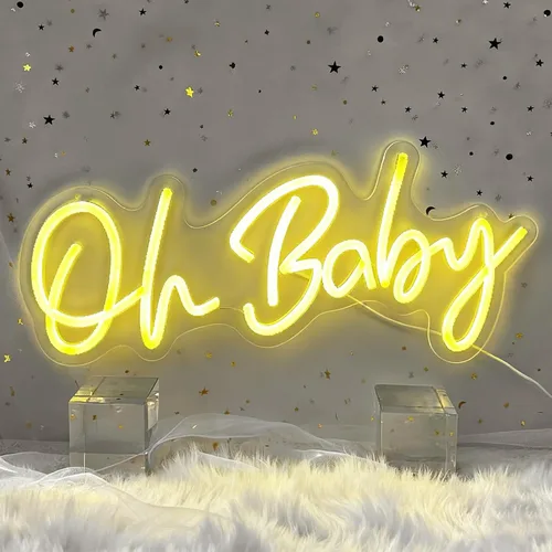 Miniatura 8 de Letrero de neón con texto en inglés "You're Like Really Pretty Neon", luz de neón LED rosa con atenuador y alimentación USB, decoración de pared