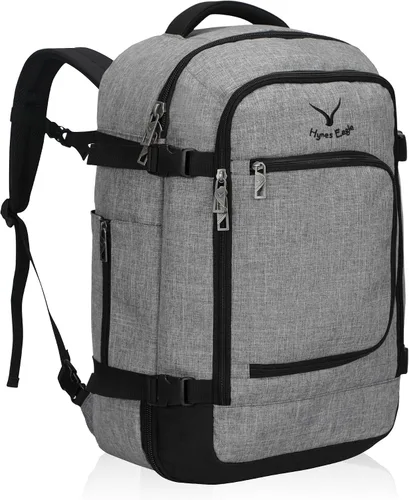 Hynes Eagle Mochila de viaje 40L aprobada para vuelo, mochila de mano para hombre, gran cabina, fin de semana, mochila para computadora portátil,