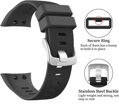 Miniatura 3 de Compatible con Garmin Forerunner 45, correa de repuesto deportiva de silicona suave, pulsera de fitness para Garmin Forerunner 45 Smartwatch