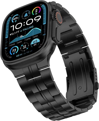 Miniatura 3 de iiteeology Correa compatible con Apple Watch Ultra 3, Ultra 2 Ultra Series 11 10 10 de 1.81 pulgadas (1.811 in) de titanio genuino para hombre