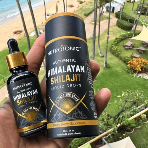 Miniatura 6 de NutroTonic - Gotas líquidas auténticas de Shilajit del Himalaya - Shilajit para hombres y mujeres - 60 días secado al sol - Grado oro raro A+