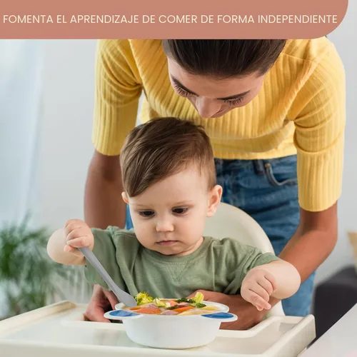 Miniatura 6 de 6 piezas de cucharas de silicona para alimentación de bebé, cucharas de bebé de primera etapa, punta suave fácil para las encías Cucharas