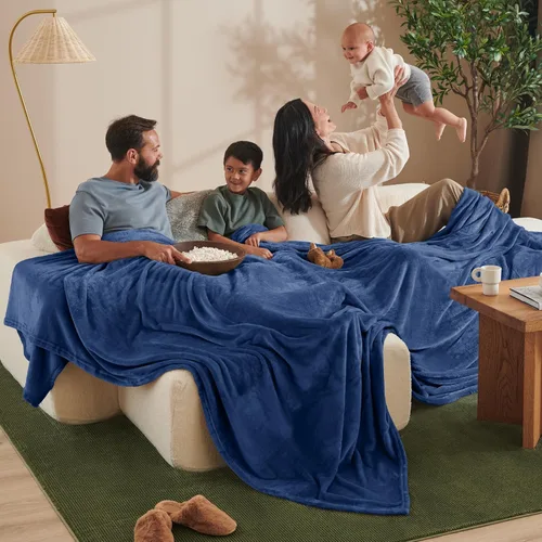 Miniatura 46 de Bare Home Manta de Vellón - Full/Queen - Ultra Suave y Liviana para Cama, Sofá y Sillón - Microfelpa de Lujo - Manta Cálida y Acogedora