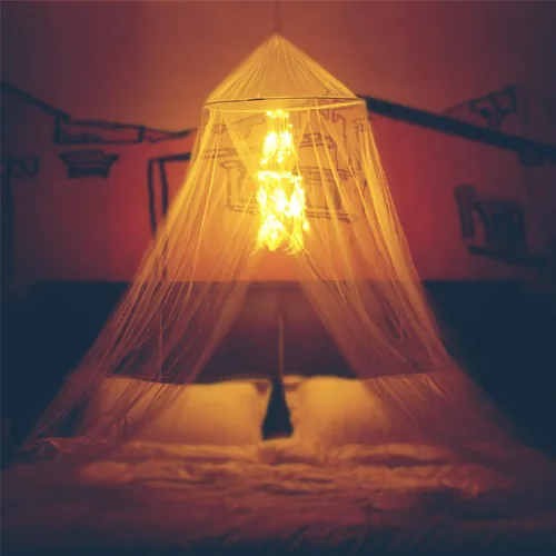 Miniatura 12 de Mosquitera con Dosel para Cama de Niñas, Cortinas de Cama King con Dosel Tamaño Full Queen desde el Techo, Mosquitera de Cúpula Tienda de Cama Twin