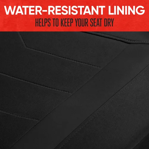 Miniatura 8 de Motor Trend SpillGuard 2 - Fundas de asiento negras para automóviles y fundas de asiento para camiones - Forro de neopreno, fundas de asiento Negro