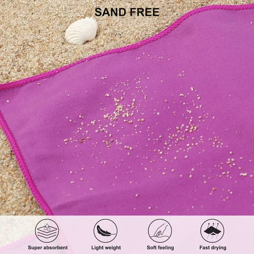 Miniatura 5 de Toalla de microfibra Rainleaf perfecta para viajes y gimnasio y camping. Secado rápido - Super absorbente - Ultra compacta - Liviana. Adecuada