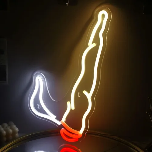 Miniatura 12 de ineonlife Letrero de neón de gato alienígena gracioso, letreros de neón en verde y rosa, artículos de gato alienígena para pared, cueva de hombres