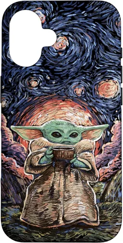 Miniatura 32 de Star Wars: The Mandalorian The Child Starry Night Style - Carcasa para iPhone 17
