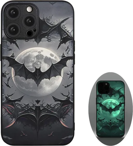 Miniatura 21 de X spirit Funda de teléfono de calavera para iPhone 13, dedo medio, diseño gótico luminoso de esqueleto genial oscuro y con estilo emo, estilo rock n