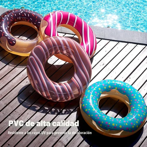 Miniatura 3 de Sloosh 4 Pack Inflatable Pool Floats, Pool Tube Rings, Swim Tubes, Floaties Toys, Beach Swimming Party Toys for Kids and Adults