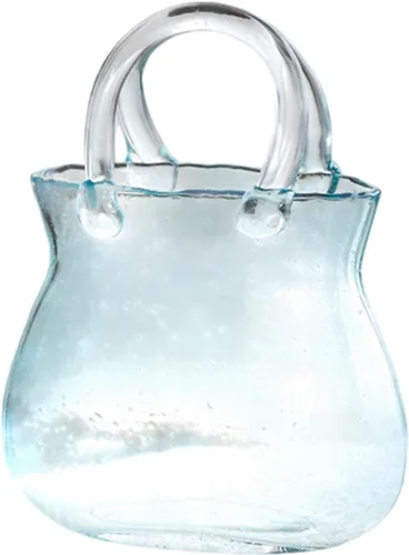 Monedero de cristal con flores, floreros, bolsa de cristal, con forma de florero, para el hogar, sala de estar, dormitorio, decoración de tarro