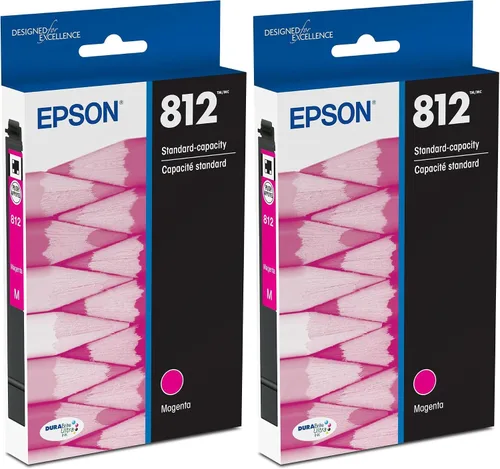 Miniatura 7 de Epson 812 DURABrite Ultra Ink Cartucho magenta de capacidad estándar (T812320-S) funciona con Workforce Pro WF-7310, 7820, 7840, EC-C7000