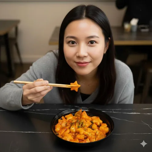 Miniatura 7 de Pastel de arroz coreano, Tteokbokki, divertido formato y masticable, 1 paquete (2 paquetes individuales) Vegano, sin OMG, sin gluten, fácil