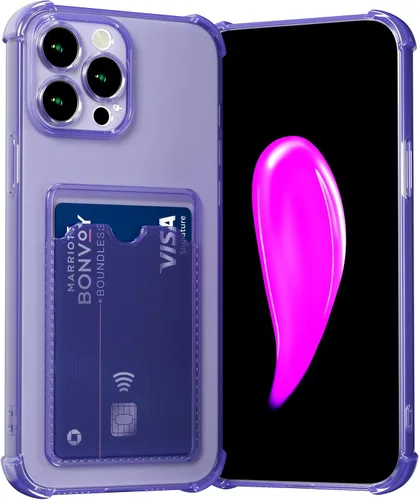 Miniatura 12 de AKABEILA Funda para iPhone 11 Pro Clear Cute Phone Case Soft TPU Wallet Case Slim Bag Cover a prueba de golpes con ranura para tarjetas Transparente
