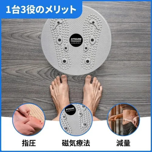 Miniatura 2 de Daiwa Felicity Figure Trimmer Tabla de Torsión Abdominal - Máquina de Torsión de Cintura para Ejercicio de Core y Abdominales - Herramienta de Azul