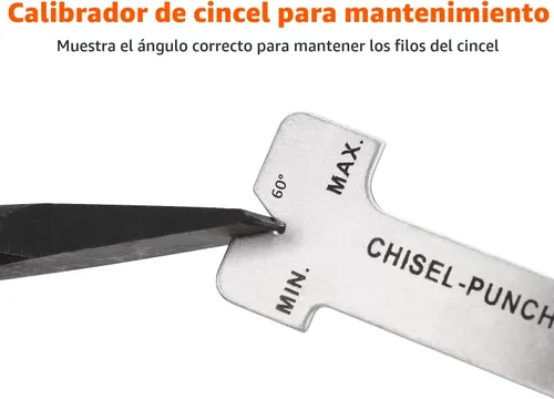 Miniatura 5 de Amazon Basics Juego de punzón y cincel de acero al cromo vanadio de 16 piezas con bolsa de almacenamiento