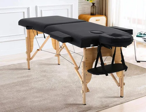 Mesa de masaje portátil, mesa de masaje plegable con estuche de transporte, camas de pestañas ajustables en altura, mesas de masaje portátil, mesa