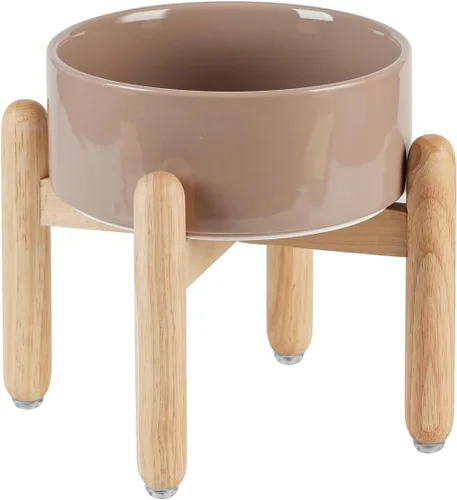 Miniatura 13 de Havniva Cuenco elevado de cerámica de 6.1 pulgadas para perros con soporte para platos de perros de razas pequeñas y medianas, cuenco de comida y 2