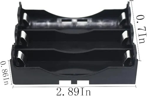Miniatura 4 de Soporte de batería 18650 con pasadores de soldadura 1/2/3/4 ranura 3.7V 18650 caja de almacenamiento de batería de plástico para proyectos