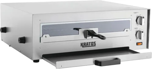 Miniatura 5 de Kratos 29M-037 16" Horno de pizza eléctrico comercial para encimera, 120V, 1700 vatios, horno de pizza de acero inoxidable con puerta de vidrio