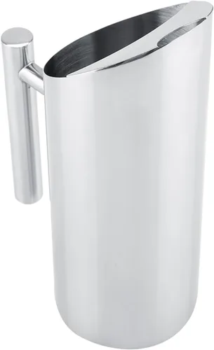 Miniatura 9 de Acero inoxidable con protector de hielo Jarra de bebida fría Home Hotel Water Pot (1L)