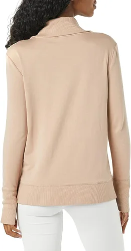Miniatura 2 de Tienda Essentials Sudadera Studio Terry de manga larga con cuello embudo para mujer