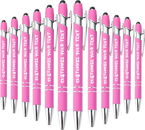 Miniatura 150 de AIFLM Bolígrafos personalizados con nombre a granel hasta 500 unidades de bolígrafos grabados gratis con tu nombre y texto para negocios