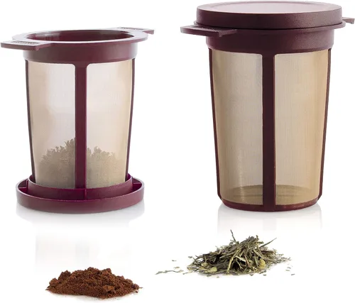 Miniatura 10 de Finum 63/421.41.00 - Cesta flotante de infusión de té y especias de hojas sueltas de acero inoxidable, tamaño grande, negro