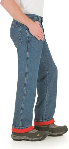 Miniatura 3 de Jean térmico estilo bosque de Wrangler para hombres resistente.