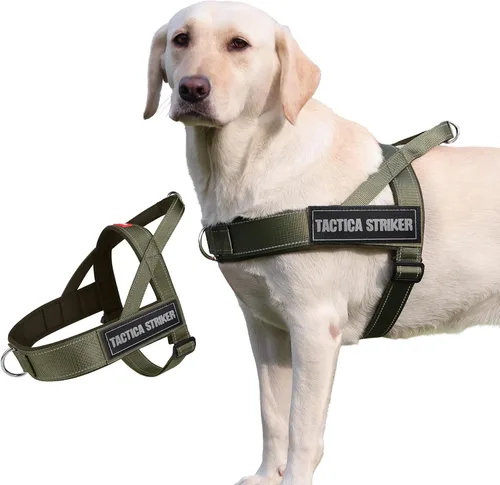 Miniatura 13 de Arnés para perro, chaleco ajustable mejorado a prueba de escapes, para caminar al aire libre, chaqueta suave y transpirable con tiras reflectantes