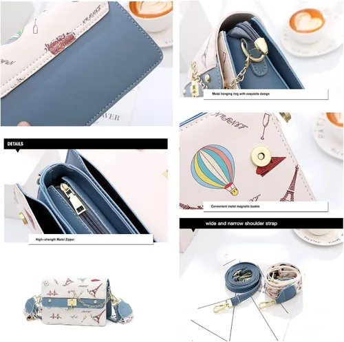 Miniatura 3 de Lindos monederos para mujer, bolso colorido, bolsos cruzados, bolsos de mano, bolsos de noche, bolsos de hombro para mujer