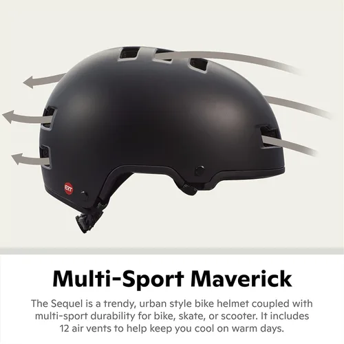 Miniatura 4 de Schwinn Sequel ERT - Casco de bicicleta para adultos, jóvenes, hombres y mujeres de 8 años en adelante, puede adaptarse a una circunferencia