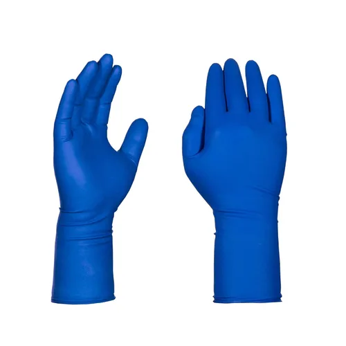 Miniatura 2 de Guantes de látex resistentes Glove Plus de Ammex, caja de 50 unidades, desechables, libres de polvo, de calidad industrial, 0.4 pulgadas